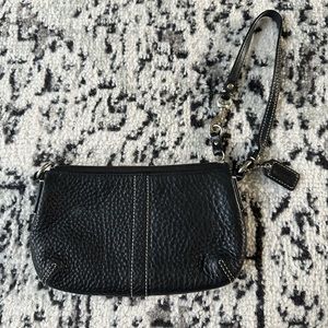 Black coach wristlet